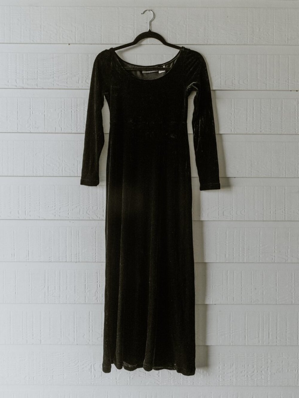 Vintage DKNY Essentials Stretch Velvet Maxi Dress